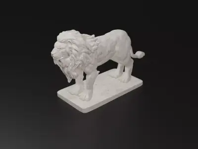 Lion Statue 3D model get