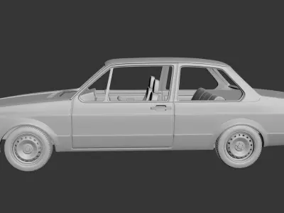 Volkswagen Jetta 1979 2 Door 3D print model