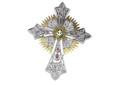 Armenian church cross  488 3D print model