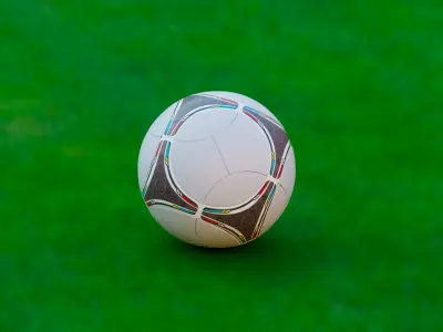 Soccer ball Low-poly 3D model 12
