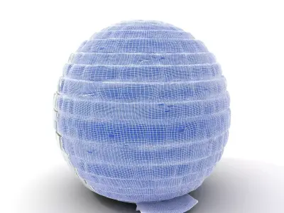 Hexagonal Dome Structure model pack Low-poly 3D model
