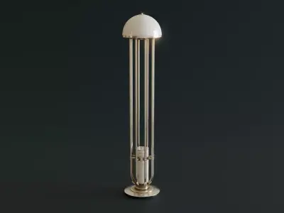 Mid-Century Dome Lamp Low-poly 3D model