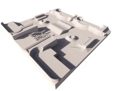 Skatepark-Skate Park PACK 3D model