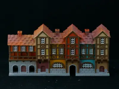 Medieval House 47 3D print model 3D model