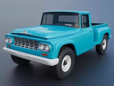 International Pickup C120 1962  3D print model