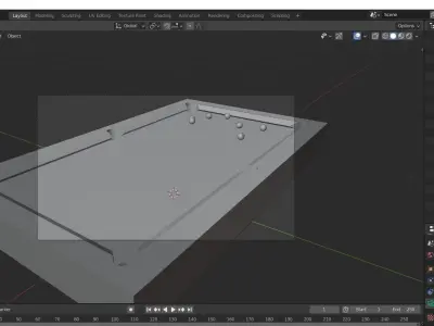 pool table Free 3D model