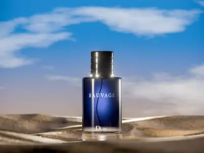 Midnight Perfume Desert Scene Low-poly 3D model