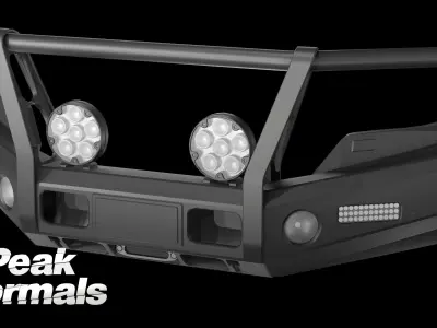 Deluxe LandCruiser Bullbar Low-poly 3D model