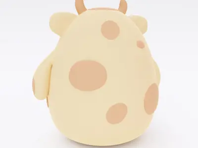 Cartoon Cow 3d model 3D model