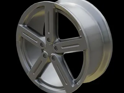 Sport Car Rim Game-Ready 3D Model Free low-poly 3D model