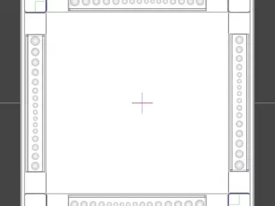 Cube Glass Bar Lamp 3D model