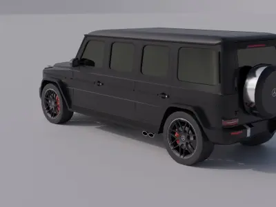 Mercedes-Bena G63 Guard Low-poly 3D model