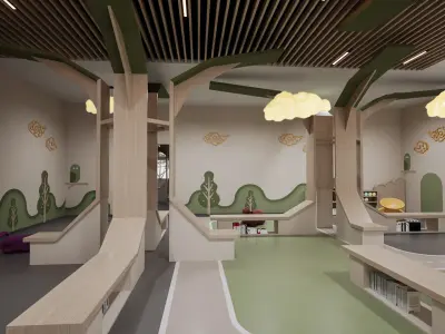 Nursery Library 3D model