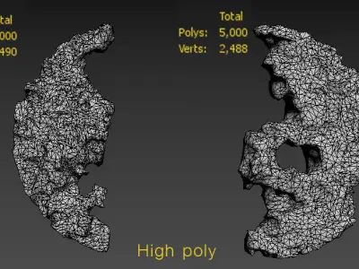 Design Sculpture Decorative Low-poly 3D model