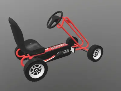 Pedal Powered Car 3D model