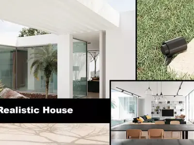  Realistic House Archviz UE4 Project Low-poly 3D model
