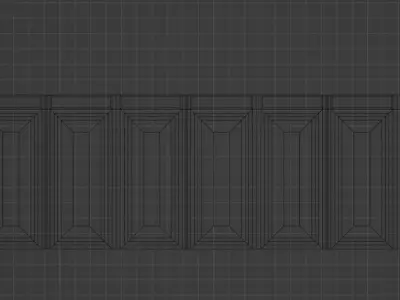 Wall Partition for your interior Low poly 5 3D model
