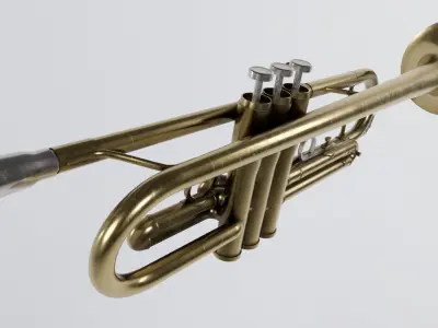 Trumpet Low-poly 3D model