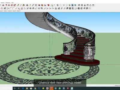 3 Classical Staircase 3d models 3D Model Collection