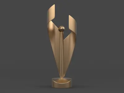 Trophy Cups 3D model 9