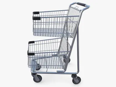 Shopping cart v9 3D model