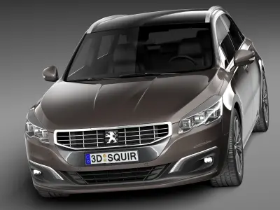 Peugeot 508 SW 2015 3D model