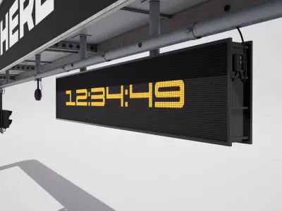 Racetrack Starting Light  3D model