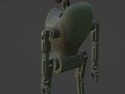Robosnobo - Old Sad Robot Free 3D model