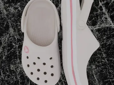 CROCS 3D FLIP-FLOP - CROG - SLIPPERS Low-poly 3D model