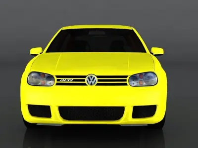 Volkswagen Golf mk4 R32 Low-poly 3D model