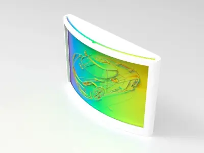 Koenigsegg-Regera-Lithophane-Lightbox 3D print model