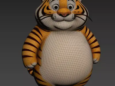 Tiger Toy 3D model purchase