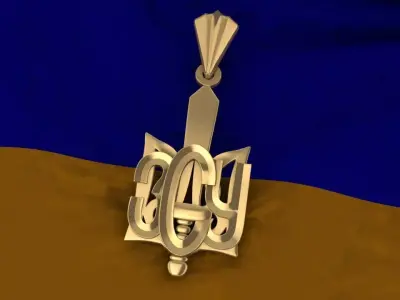 Ukrainian Trident 3D print model 17
