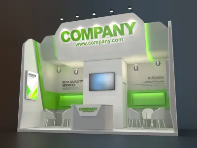 EXHIBITION STAND CLB 18 sqm 3D model