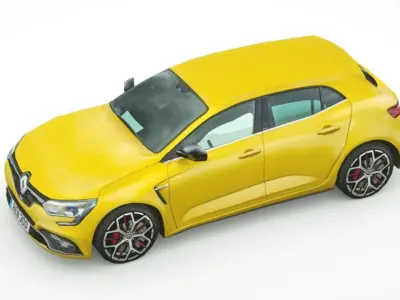 Renault Megane RS 2019 Low-poly 3D model