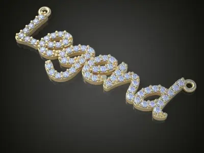 My Exclusive Pendant  3D 0120 printable model9 Free 3D print model