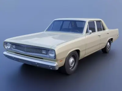 Plymouth Valiant 4 Door 1970 3D print model