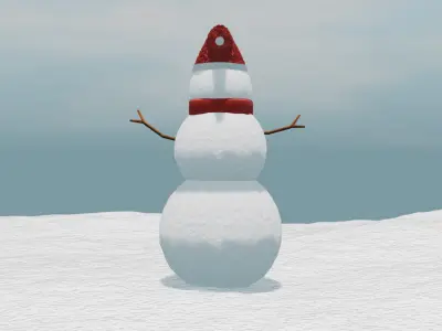 snowman Free 3D model