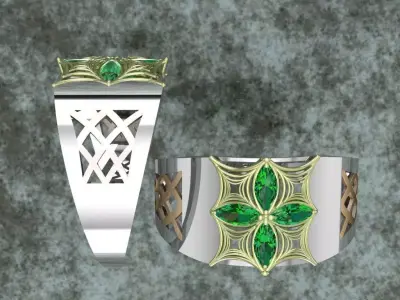 Man style Ring  3D print model