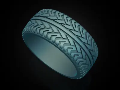 Car tires ring protector version 4 3D print model