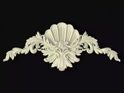 Central decor ornament for furniture 3D model 768