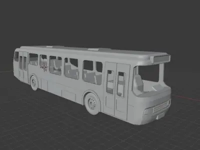 city bus miniature 3D print model