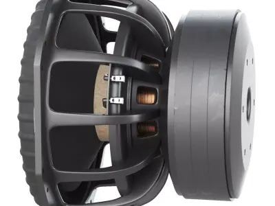 Powerful subwoofer Pride S5 15 3D model