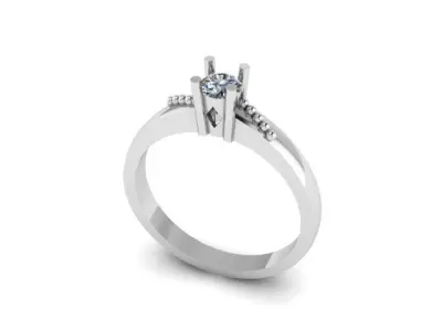 simple wedding ring 3D print model