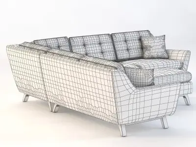 Joybird Eastwood Corner Sofa 3D model