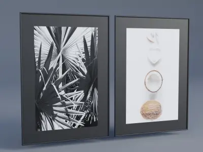 Wall Frame Low-poly 3D model