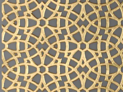 Lattice Arab panel 3D 1 3D model