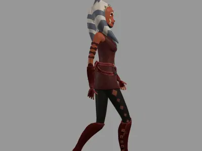 Ahsoka female character from star wars Free 3D model