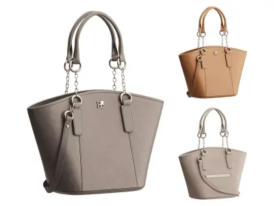 Leather Shoulder Bag Cross 3D model