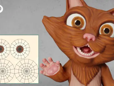 Furry Pet Low-poly 3D model